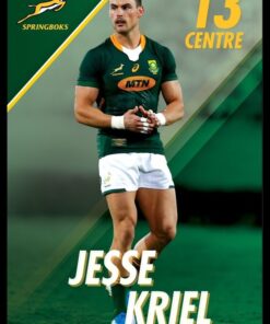 Jesse Kriel - Springbok Rugby Poster with Black Frame