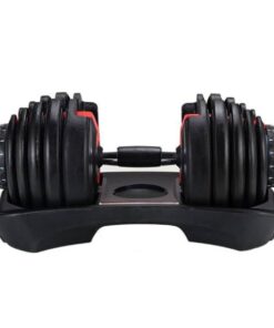 JJ Brothers Adjustable Dumbbell 15 in 1 Dumbbell 2,5KG to 24KG Red&Black