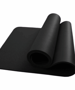 JK 10mm Yoga Mat with Carry Strap - Black