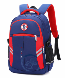 JK British Elegance Kid's School Bag - Blue, Red