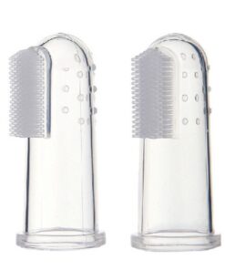 JLE Silicone Finger Toothbrushes for Dogs & Cats - Pack of 2