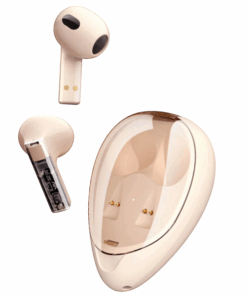 JMMO - IPX4 Rated Earphones With 8mm Dynamic Driver Stereo Sound - Beige