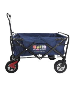 Jolly Trolley Deluxe with coolerbag, seat belts and breaks - Dark Blue