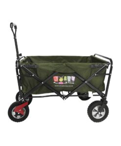 Jolly Trolley Deluxe with coolerbag, seat belts and breaks - Olive Green