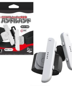 JoyCon wristband just dance aerobic boxer rope for Nintendo switch/Oled - White+White