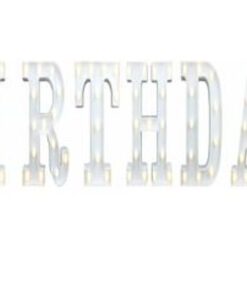 JP Portable LED Letter Lights - Birthday