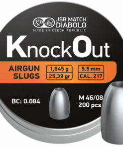 JSB Diabolo Knockout Slugs 5.5mm .217 Airgun Pellets - 200 Pieces