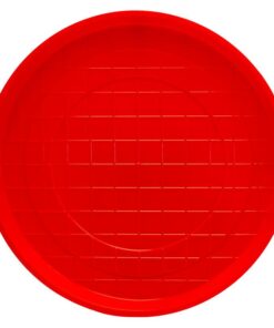 Jumbo Round Feed Tray - Virgin Red
