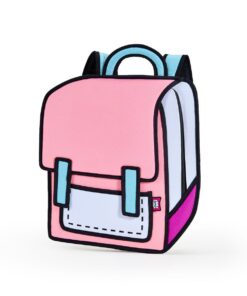 JumpFromPaper Neon Pink Spaceman Laptop Bag Backpack Apple iPad Samsung Tab