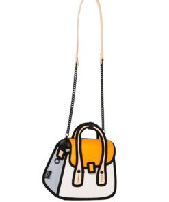 JumpFromPaper Orange Owl Handbag Ladies Sling Crossbody Bag Cellphone Purse