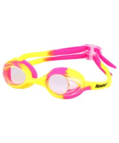 Junior Aqualine Flare Swim Goggles - Pink/Yellow
