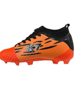 K Star 7 - El Zarro Boys/Mens Orange/Black Soccer Boots - UK 8