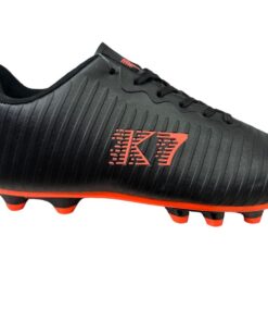 K Star 7 Korea JNR/Boys/Men Soccer Boots - Black, Orange - UK 6