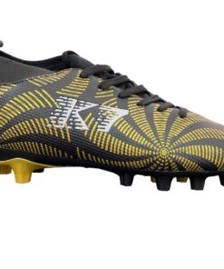 K Star 7 - Mundial Black/Gold Unisex Soccer Boots - UK 8