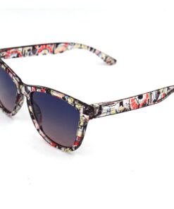Kagiva's Real Retro Polorized Women Sunglasses - Black/Red