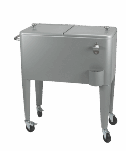 Kailua Cooler - Cooler Box, Cooler Trolley, Drinks Cooler, Retro Cooler Box - Grey