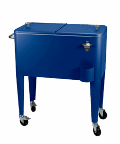 Kailua Cooler - Cooler Box, Cooler Trolley, Drinks Cooler, Retro Cooler Box - Sky Blue