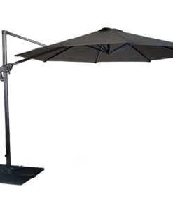 Kalahari Shade 3m Round Cantilever Umbrella - Charcoal