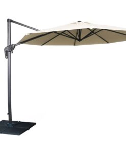 Kalahari Shade 3m Round Cantilever Umbrella - Natural