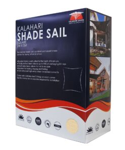 Kalahari Shade Sail 5X5M Square - Sand