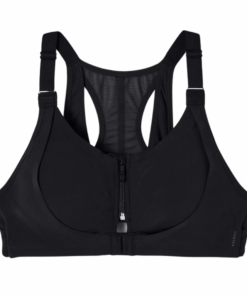 Kalenji Jog Kokoon - High Support Double Layer Zipped Bra - Black - L