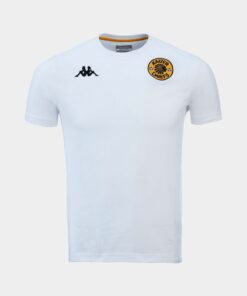 Kappa Men's Kaizer Chiefs Ametop AM Short Sleeve T-Shirt - White - XL