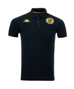 Kappa Men's Kaizer Chiefs Avrelop AM Short Sleeve Polo - Black - M
