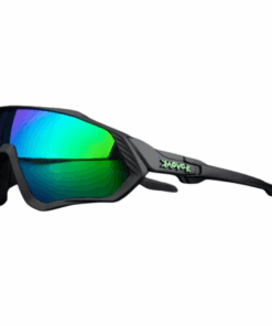 Kapvoe Sports Cycling Glasses Uv400 Protection - black  & green