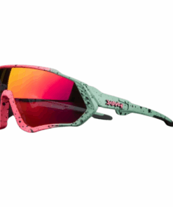 Kapvoe Sports Cycling Glasses Uv400 Protection - green & red