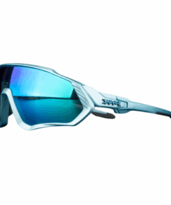 Kapvoe Sports Cycling Glasses Uv400 Protection - white & blue