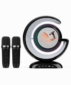 Karaoke Machine Kid Mini Karaoke Machine for adults with 2 microphone