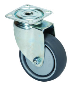 KEDLA Rubber and Castor Wheels - 100mm Rubber Swivel Wheel