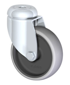 KEDLA Rubber and Castor Wheels - 75mm Rubber B/H Swivel Wheel