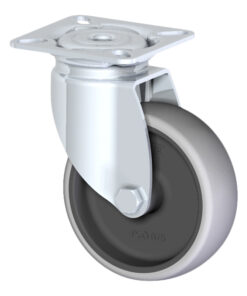 KEDLA Rubber and Castor Wheels - 75mm Rubber Swivel Wheel