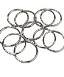 Key Ring Nickel Plated Steel 28mm Bulk Set 50 Piece