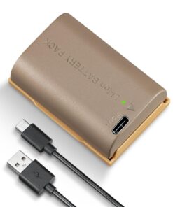 K&F 2250mAh LP-E6/N/NH Compatible Battery-Type-C Port - KF28-0022