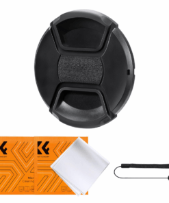 K&F 40.5mm Lens Cap Kit with 2x Lens Cloths and Attachment Strap | SKU.2014