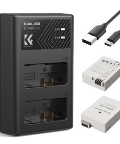 K&F Canon LP-E8 Battery Kit - 2 Batteries and Dual Charger | KF28.0027