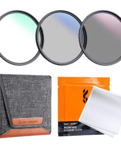 K&F Concept 77mm UV+CPL+ND4 Filter Kit incl. Cloth & Bag