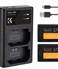 K&F Concept Dual NP-FZ100 Battery + Charger Kit for Sony Cameras -KF28.0016