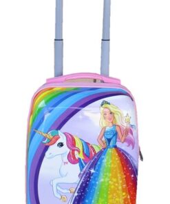Kiddies Cartoon Hand Luggage Kids School Bag Suitcase for Children - Barbie