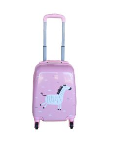 Kiddies Cartoon Hand Luggage Kids School Bag Suitcase for Children - Pink