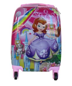 Kiddies Cartoon Hand Luggage Kids School Bag Suitcase for Children - Red Pink Sofia