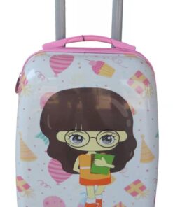Kiddies Cartoon Hand Luggage Kids School Bag Suitcase for Children - Science Girl