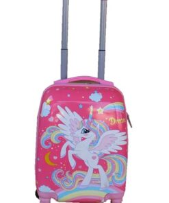 Kiddies Cartoon Hand Luggage Kids School Bag Suitcase for Children - Unicorn