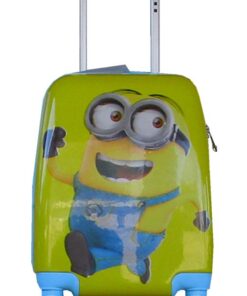 Kiddies Cartoon Hand Luggage Kids School Bag Suitcase for Children - Yellow  Minions