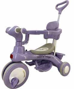 Kid's 3 in 1 Tricycle Push Bike - Purple