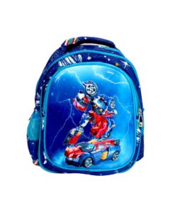 Kids 32cm High Cartoon Backpack - 3D Embossed Backpack - Blue Transformers