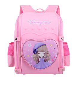 Kids 3D EVA Cartoon Cute School Backpack - Pink
