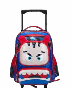 Kids 5D School Trolley Backpack Boy and Girl - Blue, Red